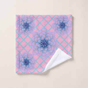 Motif Floral Bleu Violet Pastel Esthétique Sans Co