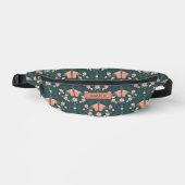 Motif floral Boho vert pêche luna daisy (Recto)