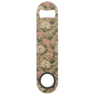 Motif floral botanique de lotus aquatique vintage