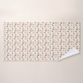 Motif floral céleste Boho (Serviette de bain)