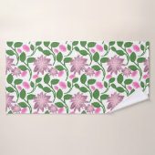Motif floral coloré (Serviette de bain)
