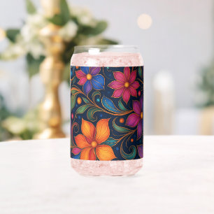 Motif Floral Coloré Décoratif Maison Vibrante