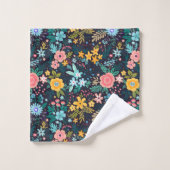 Motif floral coloré mignon (Gant de toilette)