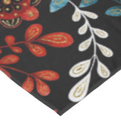 Motif floral complexe avec nappe dorée et blanche (Angle)