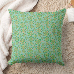 Motif floral - Coussin de jet