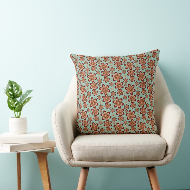 Motif floral - Coussin de jet (Chaise)