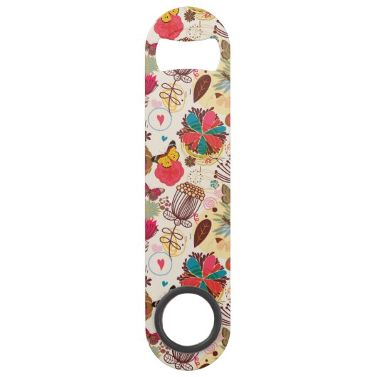 Motif floral dans le rétro style 4 (Devant)