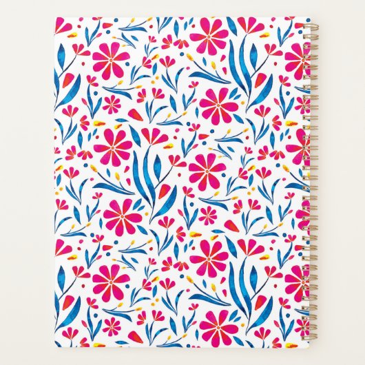 Motif floral d'aquarelle (Dos)