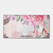 Motif floral d'aquarelle personnalisé (Clavier et souris)