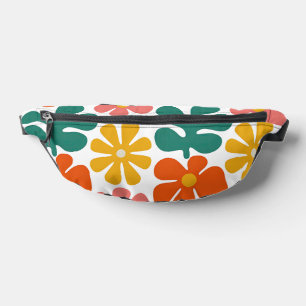 Motif floral d'art folklorique groovy rétro des an