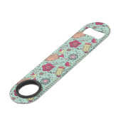 Motif floral de bande dessinée avec des oiseaux (Devant angulaire)