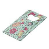 Motif floral de bande dessinée avec des oiseaux (Dos Angle)