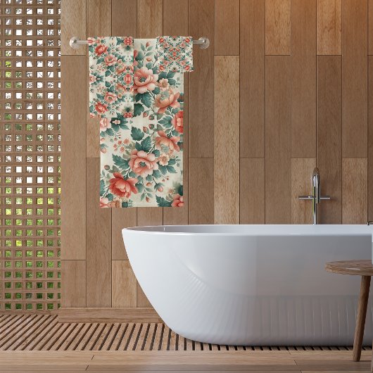 Motif floral de cottage campagnard