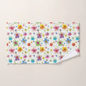 Motif floral de fleurs élégant coloré (Serviette à main)