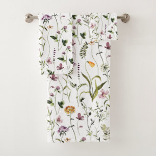 Motif floral de jardin de fleurs sauvages