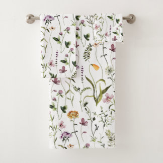 Motif floral de jardin de fleurs sauvages