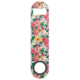 Motif floral de ketmie tropicale