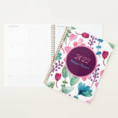 Motif floral de l'aquarelle de script Personnalise (Devant avec enveloppe)