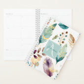 Motif floral de plumes Monogramme (Devant avec enveloppe)