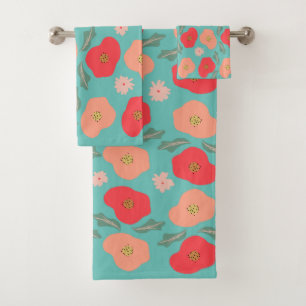 Motif floral de printemps dessiné à la main sarcel