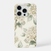 Motif floral d'hortensia blanc doux (Verso)
