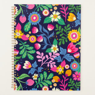 Motif floral exotique peint à la main