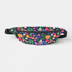 Motif floral exotique peint à la main