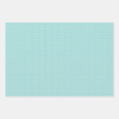 Motif Floral Feuille Classé Sur Aqua Blue (Devant 3)