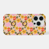 Motif floral fleuri rétro démodé (Verso Horizontal)
