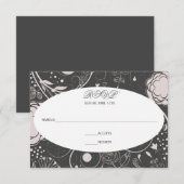 Motif floral gris/blanc - RSVP (Devant / Derrière)