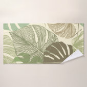 Motif floral incomparable de la Monstera del Tropi (Serviette de bain)