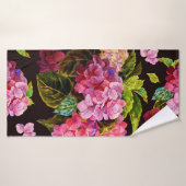 Motif floral incomparable. Hydrangée sur une sur u (Serviette de bain)
