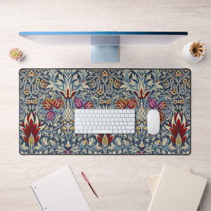 Motif floral indigo vintage de William Morris