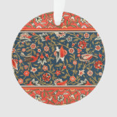 Motif floral indo-persan bohème vintage rouge (devant)