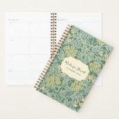 Motif floral jasmin vert 2026 (Devant avec enveloppe)