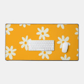 Motif floral jaune rétro simple (Clavier et souris)