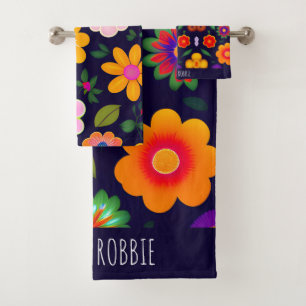 Motif Floral Mini Fleurs Exotiques