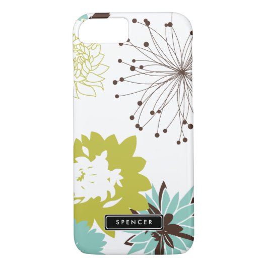Motif Floral Mod Personnalisé iPhone 7 Coque (Dos)