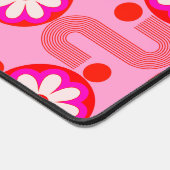 Motif Floral moderne du milieu du siècle Pink Retr (Coin)