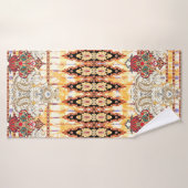 Motif floral mughien ethnique incomparable (Serviette de bain)