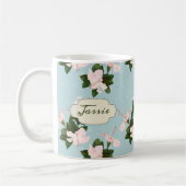 Motif floral Nom d'impression Mug (Gauche)