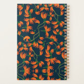 Motif floral orange fluide (Dos)
