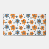 Motif floral orange vibre (Recto)