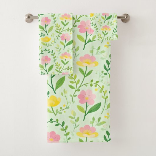 Motif floral pastel de printemps (En situation)
