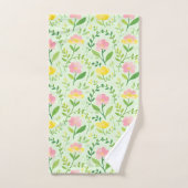 Motif floral pastel de printemps (Serviette à main)