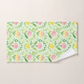 Motif floral pastel de printemps (Serviette à main)