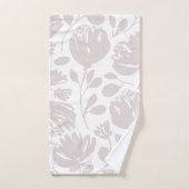 Motif floral pastel rose et blanc moderne (Serviette à main)