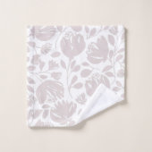 Motif floral pastel rose et blanc moderne (Gant de toilette)