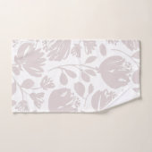Motif floral pastel rose et blanc moderne (Serviette à main)