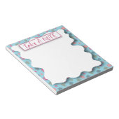 Motif Floral Prendre Un Bloc-Notes Note (Incliné)